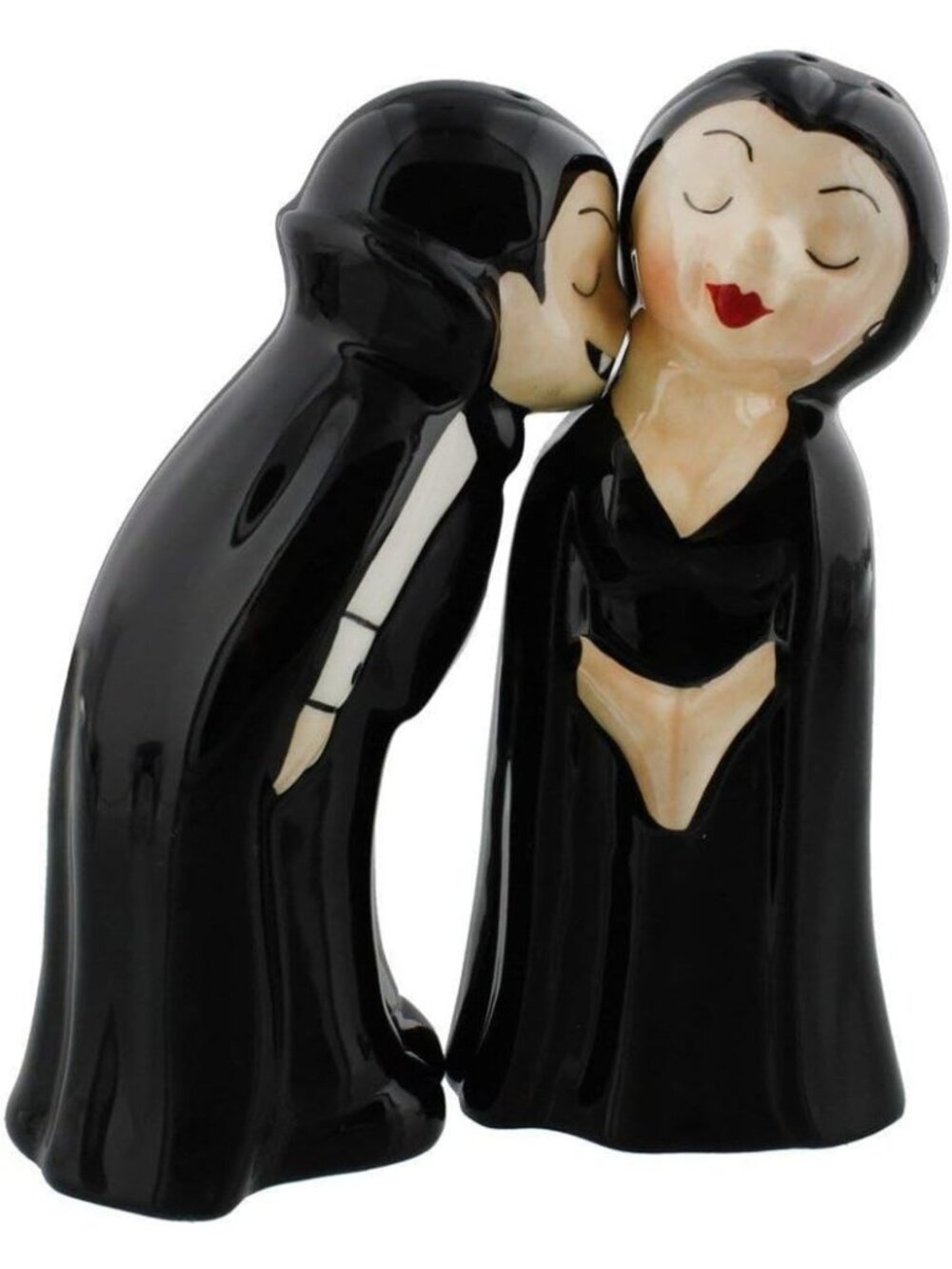 Pacific Giftware Vampire Love at First Bite Magnetic Kissing Salt Pepper Shakers